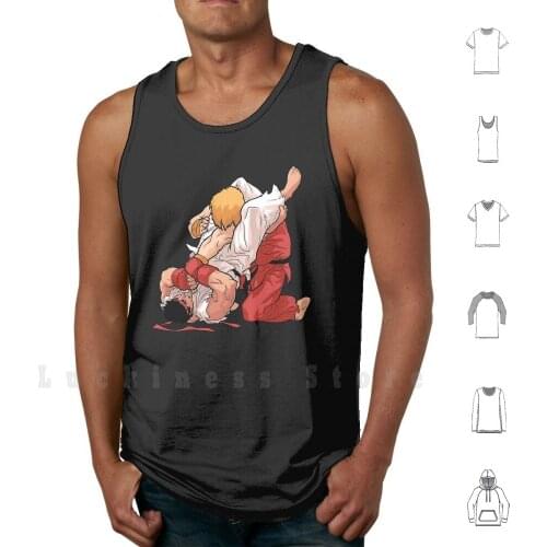 Ken And Ryu Jiu Jitsu Moment - Martial Arts tank tops vest sleeveless Ken Ryu Jiu Jitsu Jiu Jitsu Moment