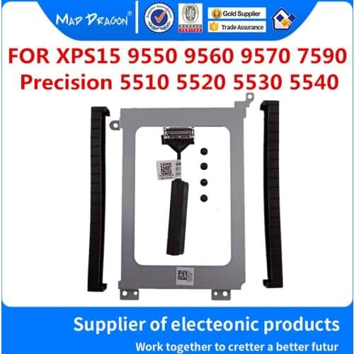 Hard Drive Bracket Caddy HDD Disk Drive cable for Dell M5510 M5520 M5530 M5540 XPS15 9550 9560 9570 7590 0K0K71 03FDY3 0XDYGX