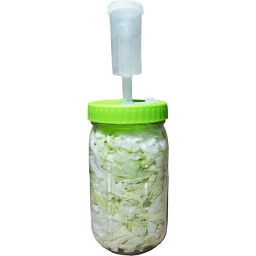 Fermentation Lid Cover with One-way Exhaust Valves Fermenting Lids Kit for Wide Mouth Mason Jars 86mm C1