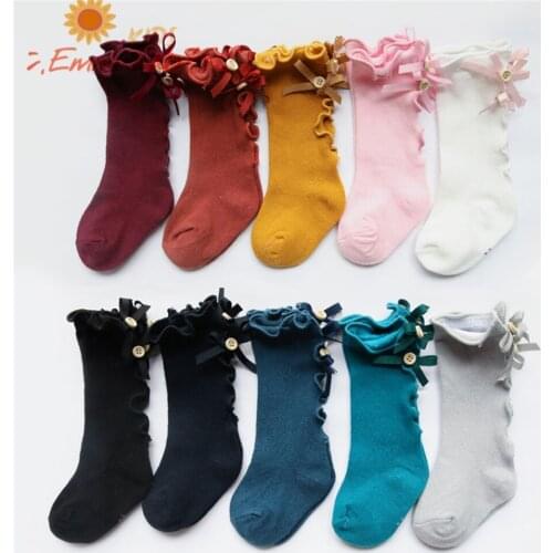 Newborn Baby Girl Toddler Knee High Lace Cute Long Stockings Boys Girls Leg Warmers Stockings