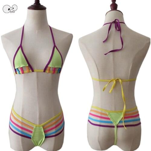 Multi Rope Sexy Mini G-String Thong Micro Bikinis Extreme Sex Sunbath Bikini Set Beach Swimwear Female Swimsuit Outdoor Biquini