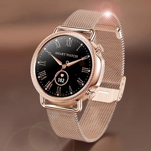 2021 New Fashion Smart Watch Womens Physiological Heart Rate Sleep Monitoring for Android IOS Weather Display Women Smartwatch