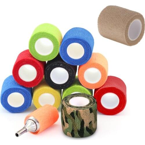 Disposable Non-Slip Tattoo Bandage Elastic Self Adhesive Handle Bandage Tattoo Machine Packaging Tape 450cm Tattoo Accessories