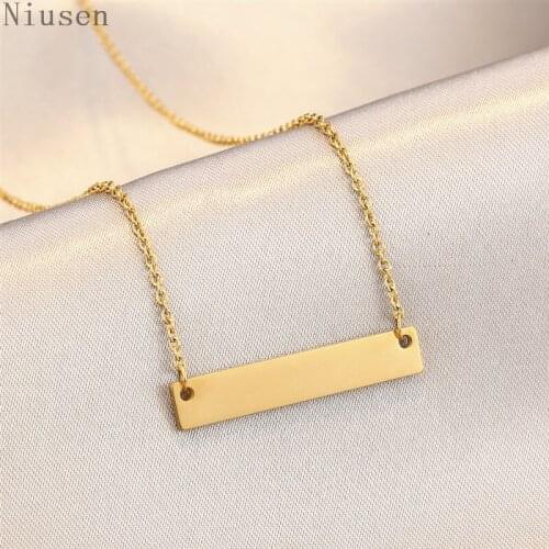 Custom Name Bar Necklace Initial Bar Necklace Blank Bar Necklace Custom Name, Dates, Roman Numerals, Coordinates Bridesmaid Gift