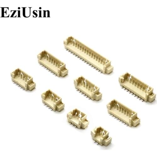 EziUsin 1.25 Spacing SMD 1.25MM Connector SMT Needle Seat Socket 2P 3P 4P 5P 6P 8P 9P 10P 11P 12P Pin Header
