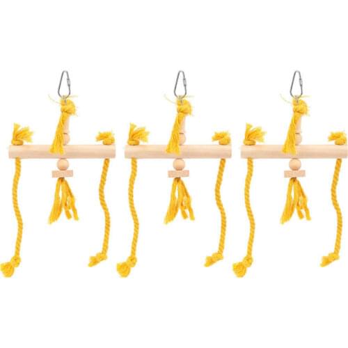 Regulated power supply Voltage Controller Parakeet Toy Cotton Rope Swing Balance Toys for Parrots Cockatiels Macaws