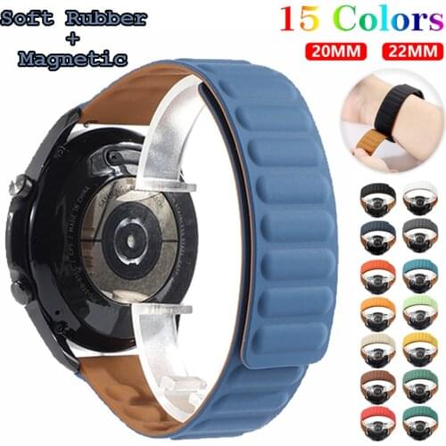 20mm 22mm Silicone Loop Straps for Huawei Watch GT2 46mm Amazfit GTR 46mm 42mm For Samsung Galaxy Gear S3 active1 2 Universal