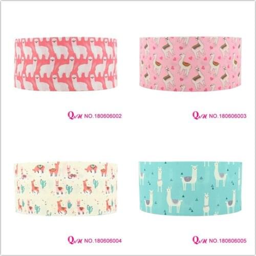 Q&N DIY 16mm 22mm 25mm 38mm 50mm 75mm alpaca grosgrain ribbon webbing 50yards/roll for hair tie free shipping
