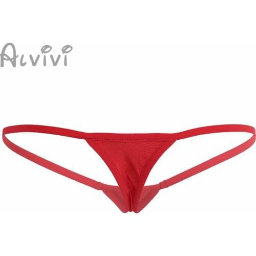 Sexy Erotic Womens Lingerie G-String Mini Cover Open Butt Low Waisted Underwear Elastic waistband Open Croch Briefs For Clubwear