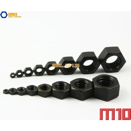 30 Pieces M10 8.8 Grade Alloy Steel Metric Thread Hexagon Nut