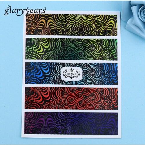 1 PC Fashion Japan and South Korea Styling Trendy Texture Nail Sticker Colorful Nail Art DIY Decoration Tools BP025 Nail Sticker