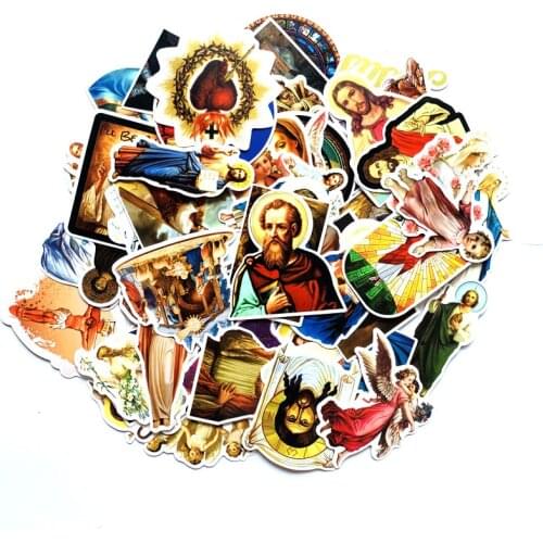 TD ZW 68Pcs Jesus Stickers For Suitcase Skateboard Laptop Luggage Fridge Phone Car Styling DIY Decal Sticker