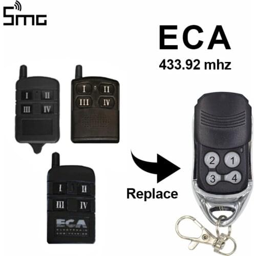 ECA garage gate controller handheld transmitter compatible with ECA 433.92mhz remote control rolling code garage command