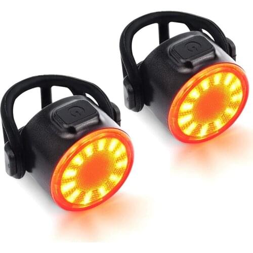 Bicycle Tail Light, USB Rechargeable 2 Rear Bicycle Light LED Bicycle Tail Light, Suitable for Any Bicycle