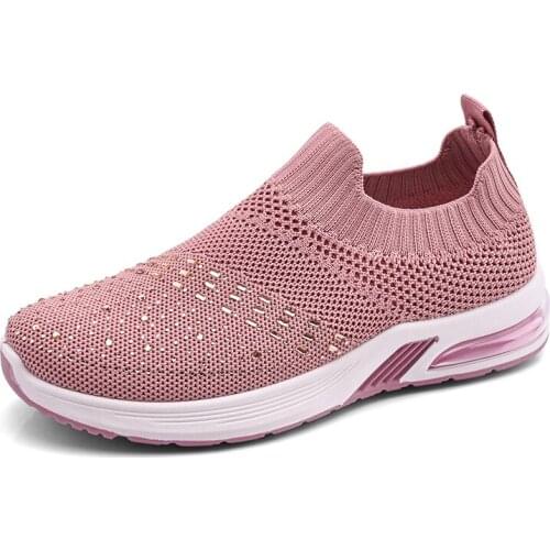 2020 Women Vulcanized Shoes White Black Pink Woman Walking Footwear Ladies Soft Wedge Platform Shoes Girl Non Slip Casual Shoes