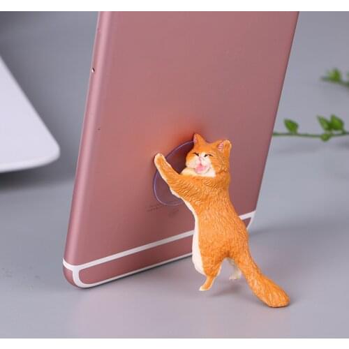 1pcs Mobile Phone Holders Cat Cartoon Cute Desk Stand Universal Holder PVC For Xiaomi/Samsung/Huawei Mobile Phone Stand