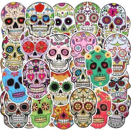 50pcs Symphony Of Horror Skulls Brand Logo Waterproof Sticker For Luggage Car Guaitar Skateboard Phone Laptop Bicycle Stickers
