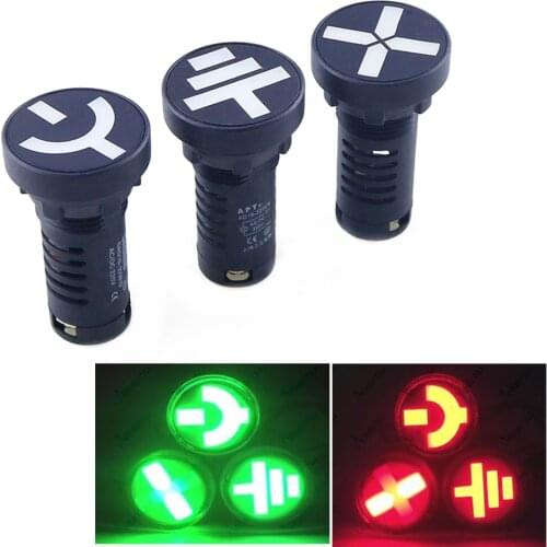 AD16-22W/D/G/N Square High Brightness Dual-color Lamp Position Signal Indicator