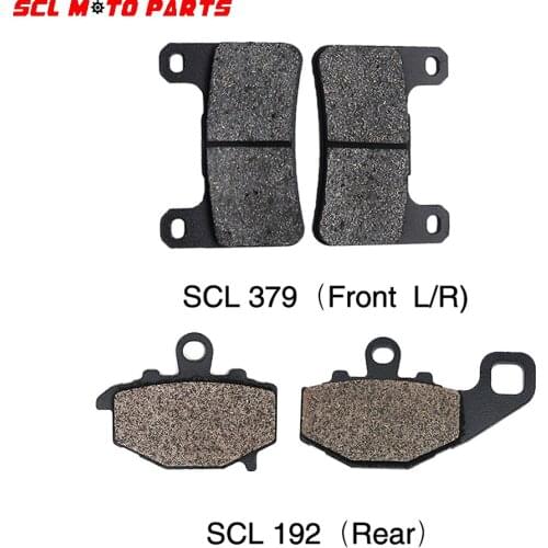 ALconstar-Motorcycle Front Brake Pads And Rear Brake Pads Racing For Kawasaki Z1000 2010 2011 2012 2013 2014 2015 Semi-Metal