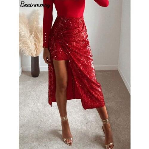 Женские юбки миди Beainmmry China At AliExpress