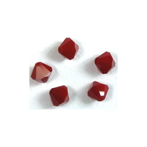 Free Shipping, 720pcs/Lot 4mm Red Coral color Chinese Top Quality Crystal Bicone Beads