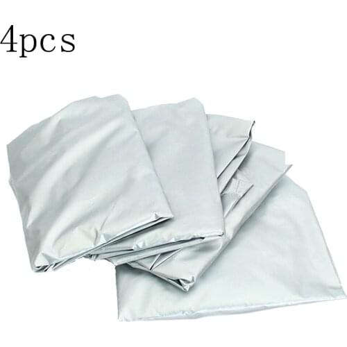 KKMOON 4 PCS Tire Cover Case Car Spare Tire Cover Storage Bags Carry Tote Tire For Cars Wheel Protection Covers Accessories