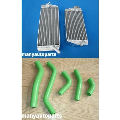 FOR KAWASAKI KXF450 KX 450 F KX450F 06 07 2006 2007 radiator and GREEN hose