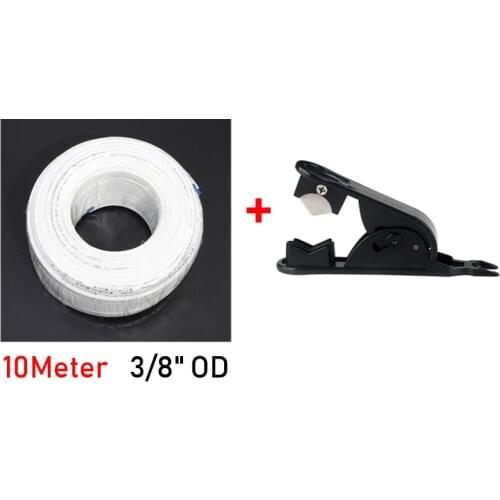 10 Meter RO Water 3/8" Inch OD PE Hose Tubing White Flexible Pipe Tube For Reverse Osmosis Aquarium Filter System With Cut Tool