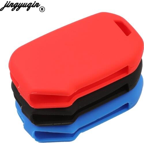 Jingyuqin Remote Flip Key Case For Kia Sportage Ceed Sorento Cerato Forte Silicone Fob Shell Cover Skin Holder 2017 2018 2019
