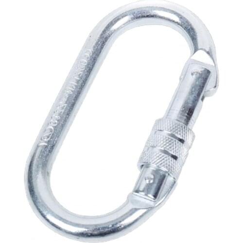 O-shaped Anti-fall Locking Carabiner Yoga Climbing Carabiner Clip Heavy Duty Rock Outdoor Climbing Safety Buckle
