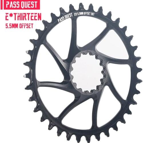PASS QUEST 5.5mm offset chainring crank E*THIRTEEN E13 special chainring positive and negative teeth can not drop chain eagle