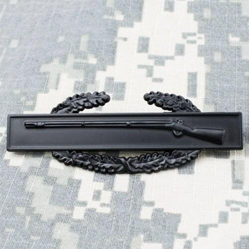 WW2 WWII US USA MILITARY ARMY COMBAT INFANTRY BADGE METAL PIN BLACK