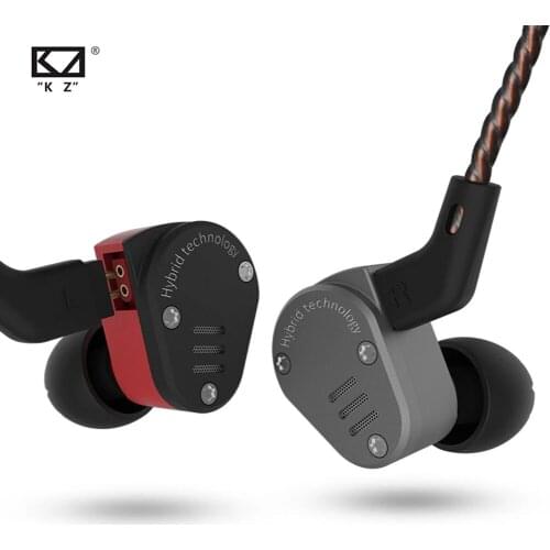 KZ ZSA Earphone 1DD+1BA Hybrid Technology HIFI Bass Earbuds In-Ear Monitor Headphone Noise Cancelling Sport Headset auriculares