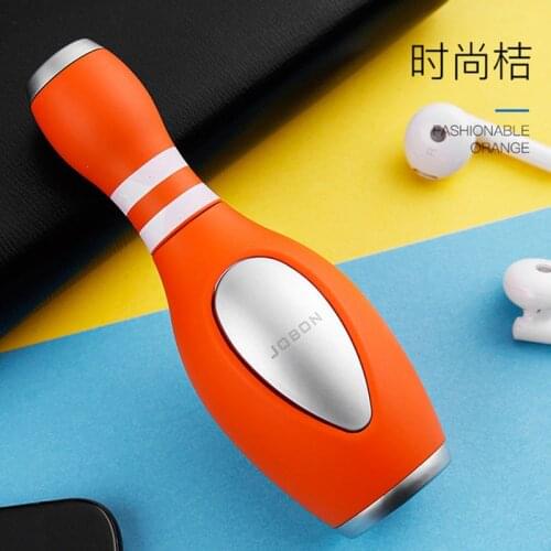 Bowling model lighter windproof direct fire straight punch gas lighter gift box 2019 new arrival original JOBON package