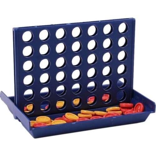 Educational Toy Chess Children Toys-Bingo Game Four Quadruple Chess Game Board Vertical Blue Vertical Connect Board Checkers