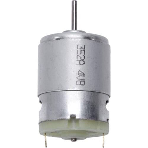 RS380 DC 1.5-18V 30000RPM Micro Motor 38x28mm for RC Model Toys DIY, Silver