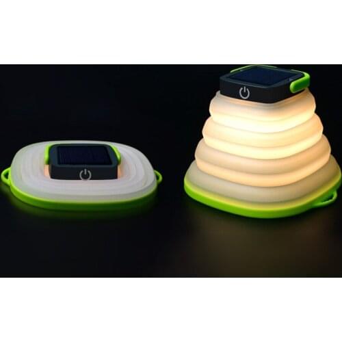 Solar Folding Lamp Portable Folding Lamp Camping Lantern Inflatable Tent Lantern Shrink Hanging Portable Tent