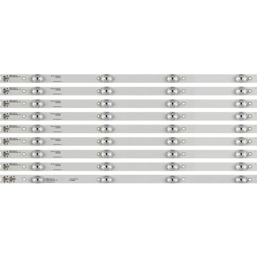 9pcs/set LED backlight strip for TCL L55P3CUS LVU550ND1L cd9w27 55BC7600 55U6780C 4C-LB5504-HR17J HR18J 55HR330M04B5 V4