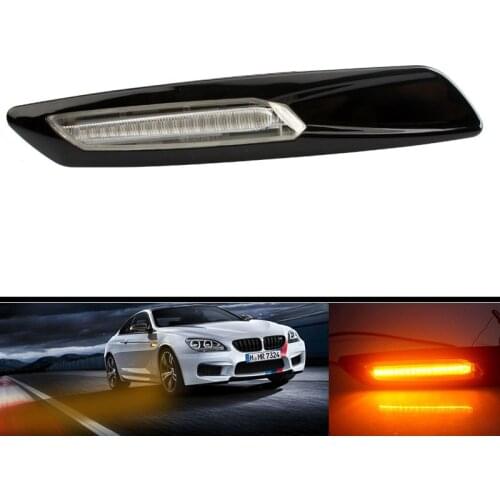 2Pc LED Dynamic Turn Signal Light Side Marker Lamp Signal Lights For BMW E60 E61 E39 E81 E82 E87 E88 E90 E91 E92 E93 Car Styling
