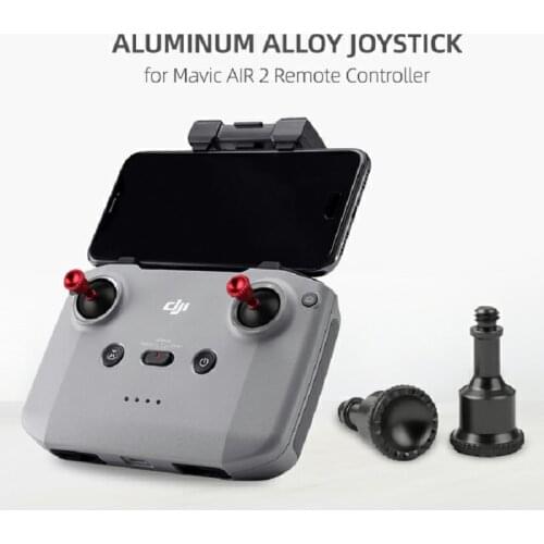 Unique 1pair Aluminum Alloy Thumb Rocker Cover Joysticks Lever for MAVIC AIR 2/DJI Mini 2 Remote Controller Drone Accessories