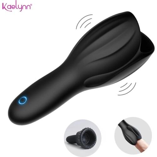 Glans Vibrator For Men 10 Speed Powerful Penis Stimulator Masturbator Cup Trainer Sex Toy Soft Silicone Massager Erotic For Male