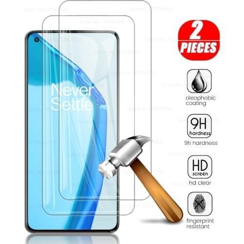 For one plus9r glas 2PCS protective glass for oneplus 9r 9 r r9 oneplus9r explosion-proof screen protector film cover 1+9r 6.55