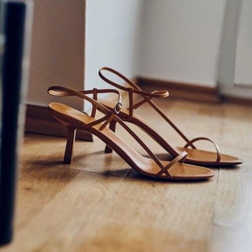 Cat With Thin Belt Fairy Sandals Female Summer 2019 New Net Red Stiletto Heels With Wild Small Heel Shoes