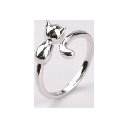 Boho Cat Rings For Women Wedding Vintage Finger Ring Knuckle Female Bohemian Charm Jewelry Gifts