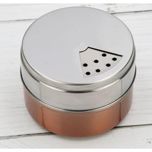Multi-purpose 1Pcs Stainless Steel Kitchen Gadgets Spice Pepper Shaker Spice Jar Rotating Cover Seasoning Can Salt Sugar Bottle