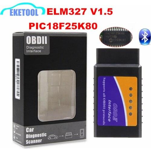ELM327 V1.5 Big Bluetooth PIC18F25K80 Chip OBDII Diagnostic Interface BT 2.0 Android Torque ELM 327 1.5 Hardware Best Quality