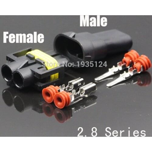 2 Pin Kit Female Male 880 Socket Connector /DJ7028Y-2.8 / fog plug / H11 harness plugs H8 fog lamp socket 12124819