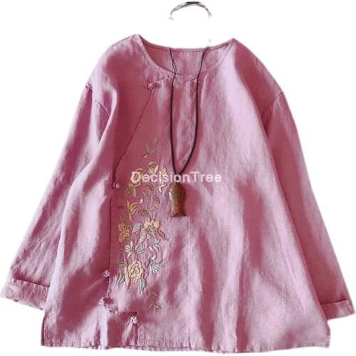 2021 traditional chinese clothing for women female chinese style tops hanfu top loose casual cheongsam chinese blouse hanfu