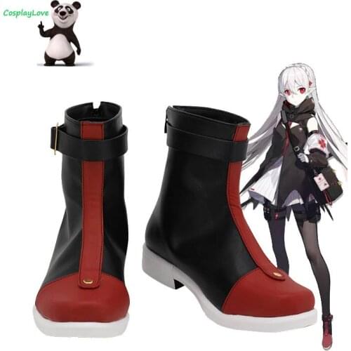 Arknights Warfarin Red Black Cosplay Shoes Long Boots Newest Custom Made For Female Male CosplayLove