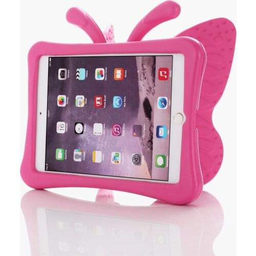 Butterfly Stand Tablet Case Cartoon EVA Shockproof Cover For iPad Mini 1 2 3 Kids For Apple Mini 4 5 7.9 inch 3D Children Shell